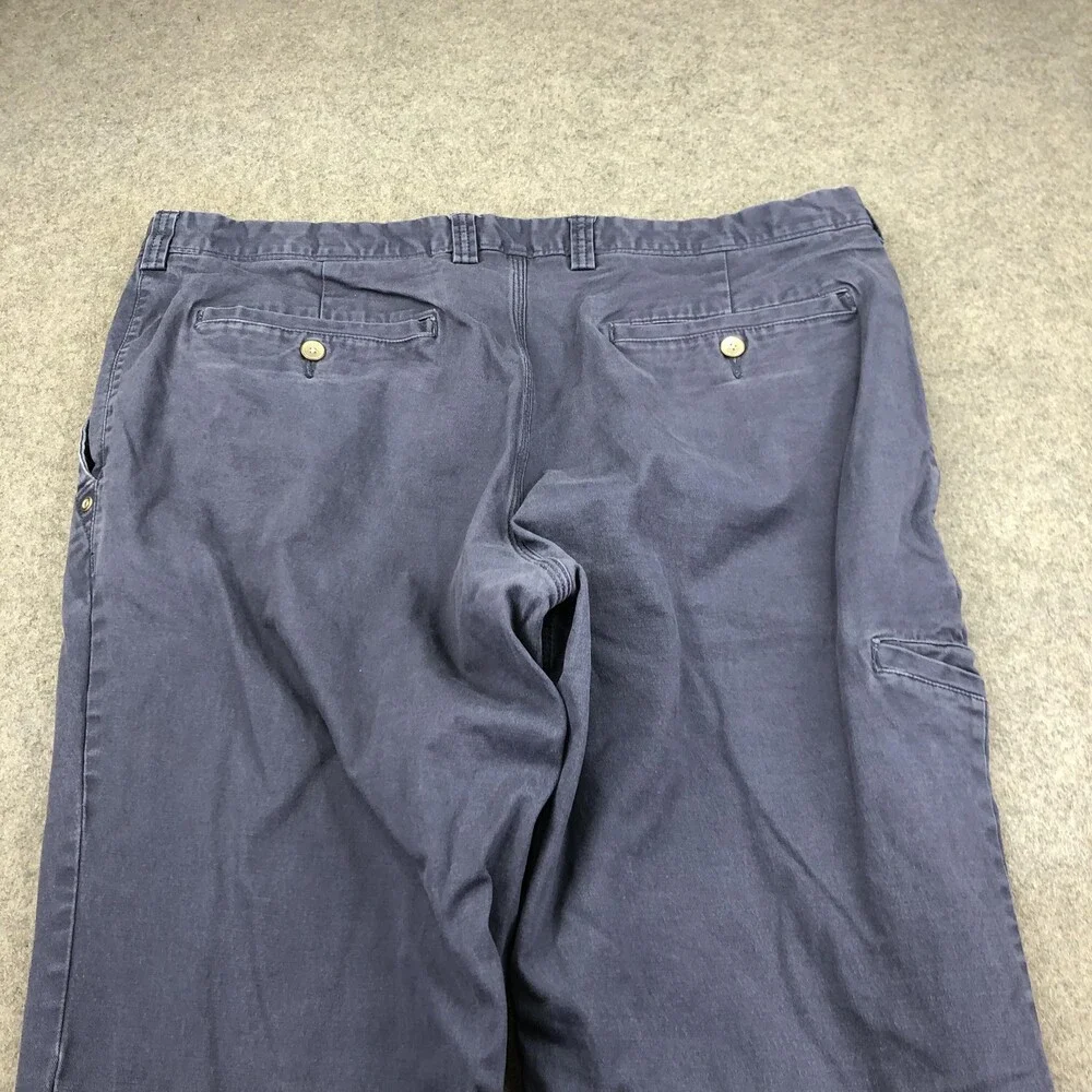 Duluth Trading Co Pants Mens 38x32 Blue Flex Ballroom Khakis Relaxed Stretch